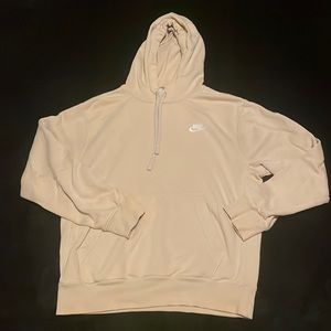 Nike Men’s S cream sweatshirt hoodie.